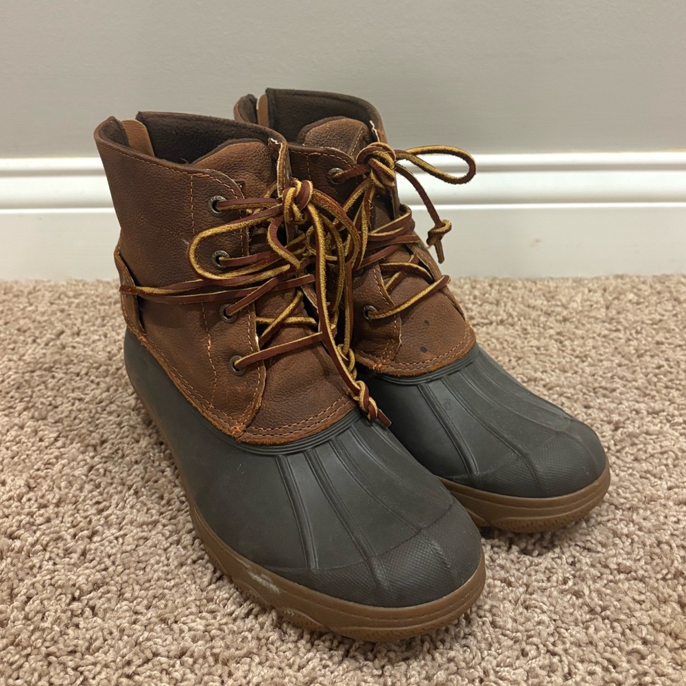 Sperry Brown and Gray Winter Boots
